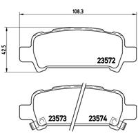 Remblokkenset, schijfrem BREMBO, u.a. für Subaru