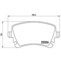 Volkswagen Remblokken set P85083
