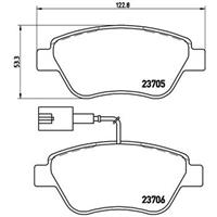Remblokkenset, schijfrem BREMBO, u.a. für Fiat, Lancia, Alfa Romeo