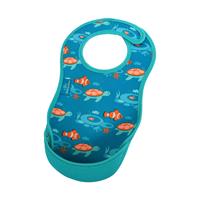 Lätzchen Bibetta UltraBib Neoprenlätzchen tropical Fish blau-kombi Gr. 20 x 40