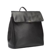 Storksak Luiertas Rugzak St James Leather Black - Zwart