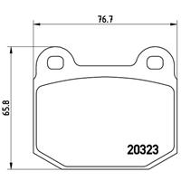 Remblokkenset, schijfrem BREMBO, u.a. für Morgan, Opel, Lotus