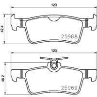 Remblokkenset, schijfrem BREMBO, u.a. für Peugeot