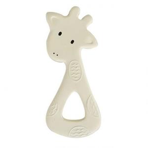 Carletto Tikiri 8591502 - Beißring, Giraffe, Naturkautschuk, 15 cm