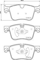 Remblokkenset, schijfrem DIRECTIONAL BRAKE PADS BREMBO, u.a. für Citroën, Peugeot