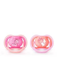 Philips Ultra Air Orthodontische Fopspenen 6-18M roze