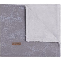 Baby's Only Marble Teddy Deken Cool Grey / Lila 70 x 95 cm