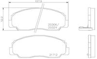 daihatsu Remblokken set P16012