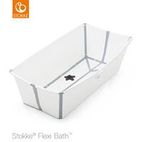 Flexi Bath X-Large faltbare Badewanne mit hitzeempfindlichem Stöpsel, White weiß