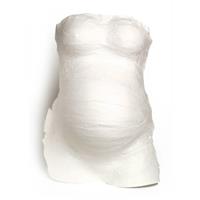 Baby Art Gipsabdruck Set Babybauch, 11-tlg. weiß