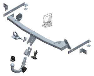 Diagonaal Afneembare Trekhaak Brink Ref. 579800