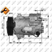chevrolet Compressor, airconditioning 32487G