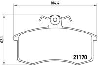 lada Remblokkenset, schijfrem BREMBO XTRA LINE