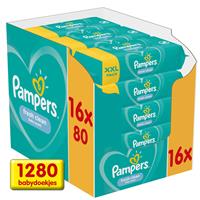Pampers Fresh Clean Billendoekjes - 16 x 80 - 1280 Babydoekjes