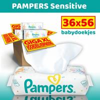 Pampers Sensitive billendoekjes - 36 x 56 = 2016 babydoekjes - XL voordeelverpakking
