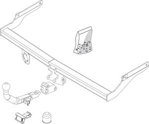 Horizontaal Afneembare Trekhaak Brink Ref. 407000