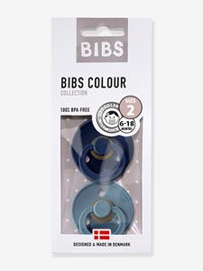 BiBs Retro Fopspeen Deep Space Blue / Petrol 6-18 Mnd 2 Stuks