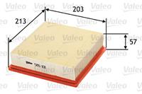 Luchtfilter Valeo, u.a. für Fiat, Opel, Alfa Romeo, Abarth