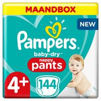 Pampers Baby Dry Pants Luierbroekjes Maat 4+ (10-15 kg) 144 stuks