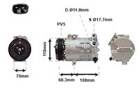 opel Airco Compressor 1.0 / 1.2 / 1.4 3700K418
