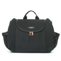 Storksak Luiertas Poppy Luxe Black Scuba - zwart - Zwart