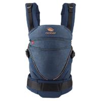 manduca Babytrage XT, Cotton, denimblue-toffee blau