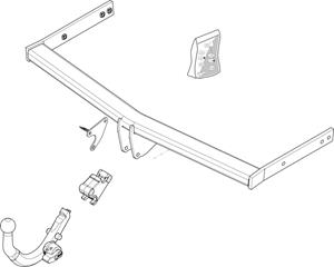 Diagonaal Afneembare Trekhaak Brink Ref. 519200