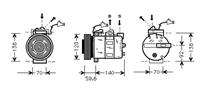 Compressor Saab 9-5 05- 4700K065