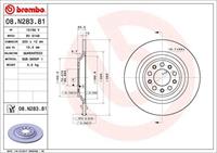 Remschijf COATED DISC LINE BREMBO, Remschijftype: Massief, u.a. für Jeep