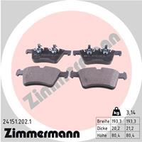 mercedes Remblokkenset 241512021