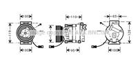 fiat Compressor, airconditioning