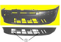fiat VOORBUMPER 3-deurs 'ELX' 'HLX' niet voor DIESEL 99 1620574