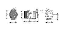 opel COMPRESSOR ASTRA G /ZAFIRA A 17DTi