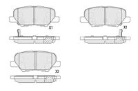 mitsubishi Remblokken set