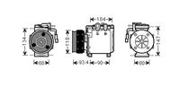 mitsubishi AIRCO COMPRESSOR 1.6i 16v / 1.8i 16v