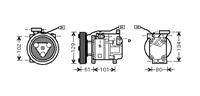 mazda AIRCO COMPRESSOR 1.4i 16V / 1.6i 16V