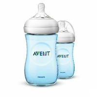 Philips Avent Zuigfles Natural Blauw 1m+ 260 ml - 2 Stuks