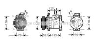 chrysler Compressor, airconditioning