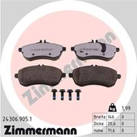 mercedes Remblokkenset Low-Dust 243069051