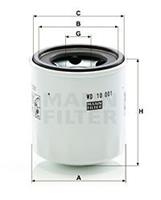 Filter, werkhydrauliek MANN-FILTER WD 10 001 x