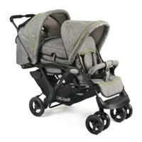 CHIC4BABY Geschwisterwagen "Duo jeans grey"