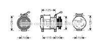 chrysler Compressor, airconditioning