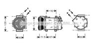 renault Compressor, airconditioning