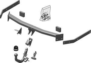 Diagonaal Afneembare Trekhaak Brink Ref. 527200