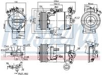 nissan Compressor, airconditioning