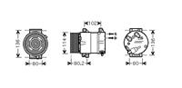 renault AIRCO COMPRESSOR 2.0 14.4 mm