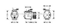 honda Compressor, airconditioning HDAK169