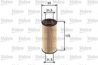 Valeo Oliefilter MERCEDES-BENZ 586553 AC6209E,6131800009,6131840025  A6131800009