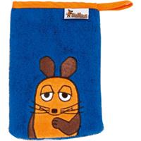 Playshoes Frottee-Waschhandschuh Die Maus marine 15 x 20 cm