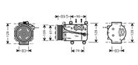 ford Airco Compressor 1.6 / 1.8 / 2.0 99+